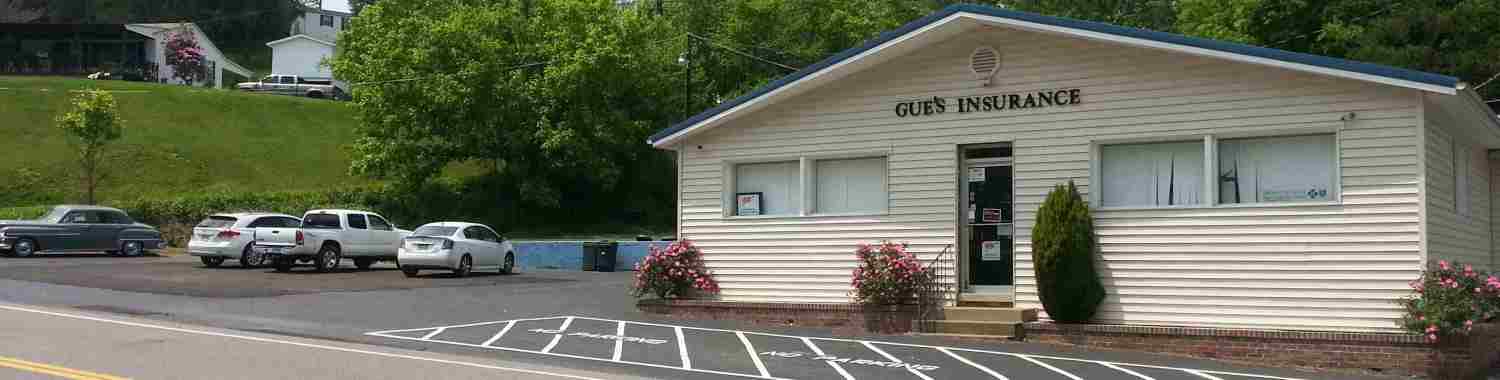 Gue's Insurance Service office on Rt 10 in Salt Rock, WV